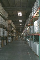 Ray West Warehouses aisle