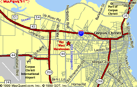 Ray West Warehouses map